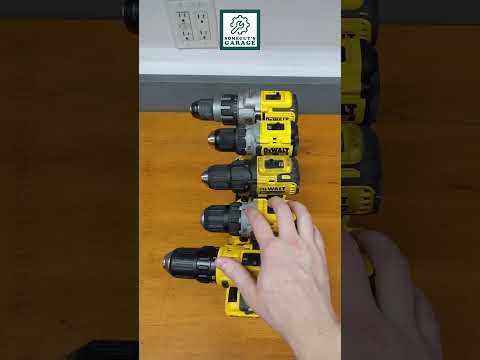 DeWalt Drill Size Comparison DCD996 vs DCD800 vs DCD708 vs DCD701 vs DCD710 #dewalt #shorts