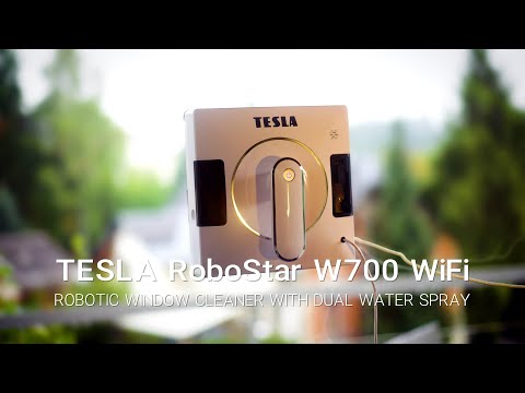 TESLA RoboStar W700 WiFi - robotic window cleaner with dual water spray (EN)