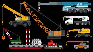 Mobile Cranes - Construction Vehicles - The Kids' Picture Show