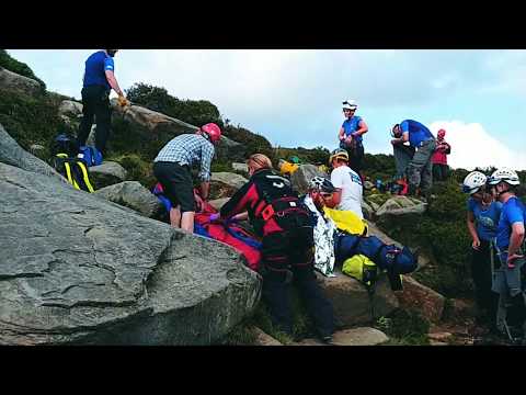 PEAK DISTRICT HELICOPTER RESCUE 2.8.2019 [ BUXTON MOUNTAIN RESCUE TEAM ]