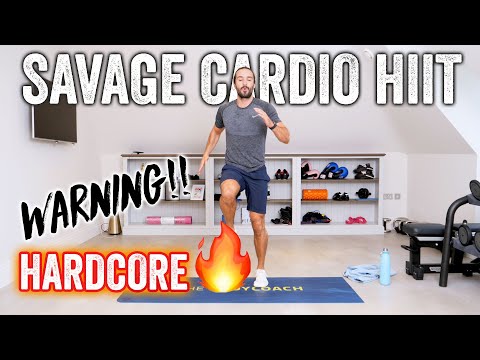 HARDCORE!! 20 Minute SAVAGE Home HIIT Workout | The Body Coach TV