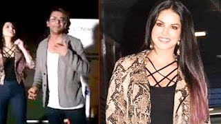 Sunny Leone Spotted Post Shooting With Sunil Grover For IPL 10!