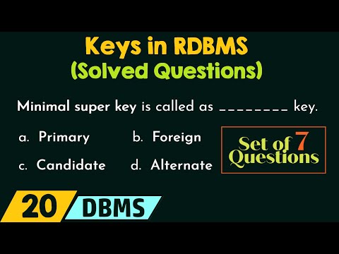 Keys in RDBMS Solved Questions