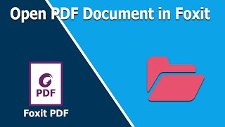 How to Open Pre save PDF Document in Foxit PhantomPDF