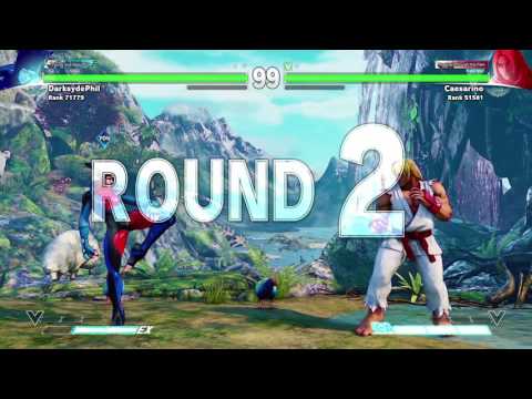 Street Fighter V DLC: Juri Online MP pt1 - Vs. Awful Online Ken (yay!)