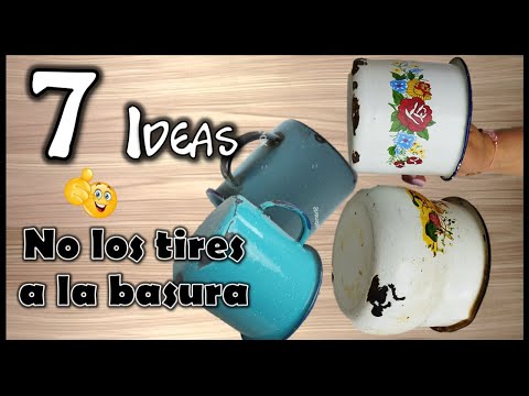 NO TIRES ESTAS TAZAS VIEJAS, MIRA LO QUE PUEDES CREAR -  7 ideas con tazas de peltre