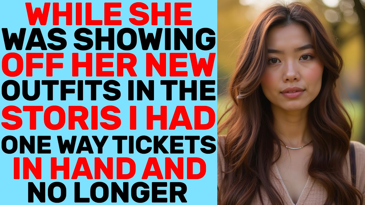 While She Was Showing Off Her New Outfits In The Storis, I Had One-way Tickets In Hand And No