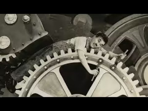 Charlie Chaplin  swallowed  by a factory machine. Modern Times l 1936 l #shorts 