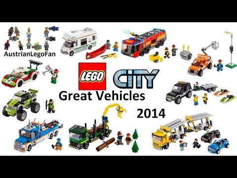Lego City Great Vehicles 2014 Compilation of all Sets - Lego Speed Build Review
