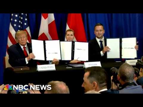Trump signs deal with Denmark over U.S. military presence in Greenland