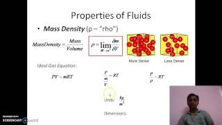 Fluid Mechanics   Lecture 3   Properties of Fluids