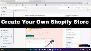 Create Your Own Shopify Store | Design A Shopify Store In 10 Minutes | Step-by-step tutorial