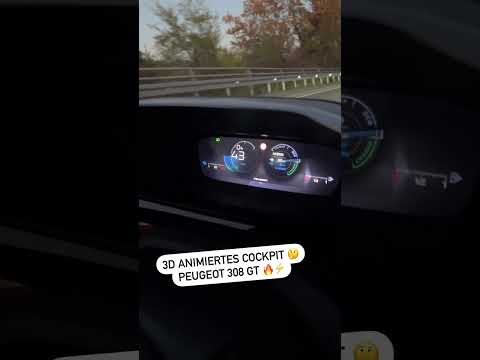 3D Animation Cockpit 😳 Peugeot 308 GT 🔥⚡️