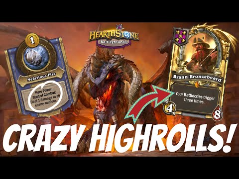 INSANE HIGHROLLING WITH NEFARIAN! | Hearthstone Battlegrounds