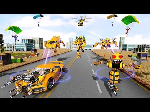 Bee Robot Car Transformation Game // Robot Car Game