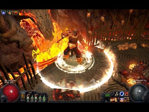 Steam Community Video Path Of Exile Cocotheone S Righteous Fire Pure Build 2 2 Vaal Temple Map 81 Double Boss