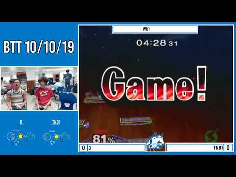 BTT 10/10/19: Melee Singles - Winners Round 1, B (Falco) vs The Next Big Thing (Samus)