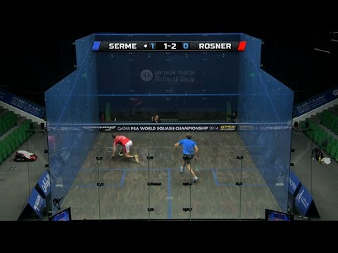 Squash: MegaRallies EP94 : Rosner v Serme : World Championship 2014