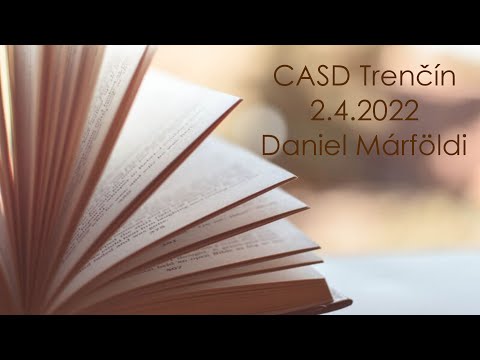 Zamyslenie nad Božím slovom 2.4.2022 , Daniel Márföldi , CASD Trenčín