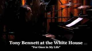 Tony Bennett at the White House honoring Stevie Wonder