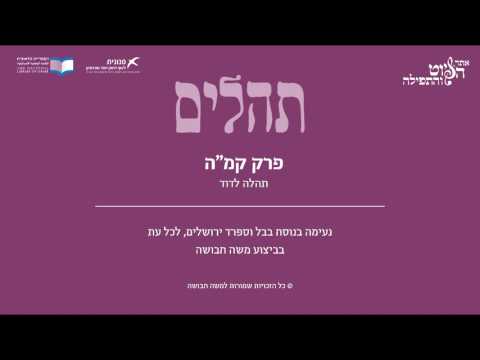 Psalm 145, Iraq & Sfarad Jerusalem - תהלים קמ"ה - תהילה לדוד, בבל וספרד ירושלים, משה חבושה