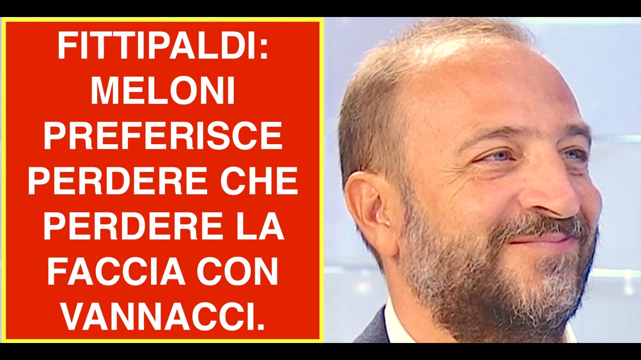 FITTIPALDI: MELONI PREFERISCE PERDERE CHE PERDERE LA FACCIA CON VANNACCI.