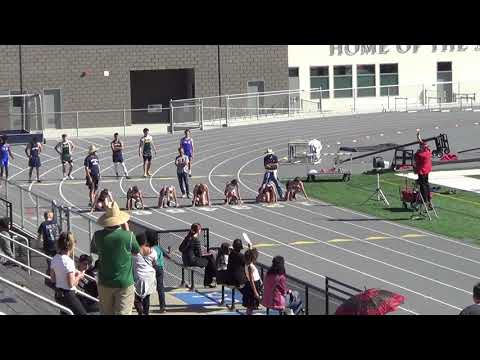 VarG 100m vs Newport 3-28-18 - Los Alamitos Girls