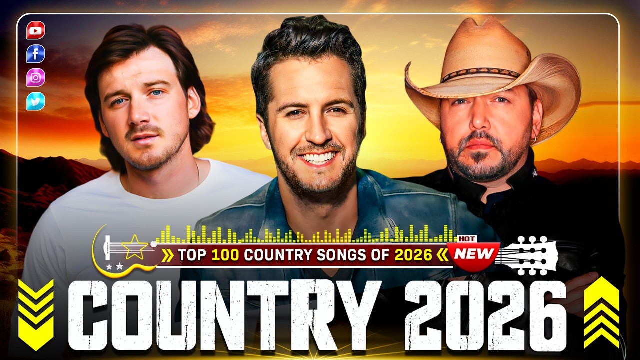 Country Music Playlist 2026 🌕 Luke Combs, Morgan Wallen, Chris Stapleton, Brett Young, Kane Brown,