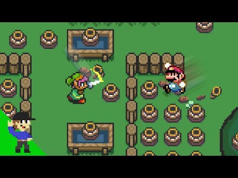 Mario vs Link - 100 Pot Smash Challenge!