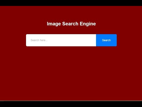 Image Search Engine App Using Javascript