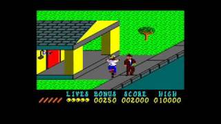 [AMSTRAD CPC] Paperboy - Gameplay Run-through (Part 1 of 2)