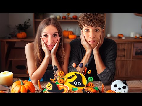 RETO al NOVIO de mi HIJA en PANCAKE CHALLENGE en HALLOWEEN  y tú eliges quien es GANADOR.