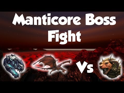 ARK: Survival Evolved (Scorched Earth) - Gamma Manticore Fight