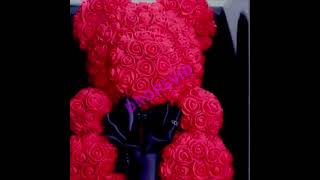 Rose Flower Bear-Teddy Bear - Best Gift for Valentines Day, Anniversary, Birthdays