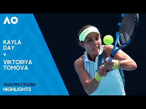 Kayla Day v Viktoriya Tomova Highlights | Australian Open 2024 First Round
