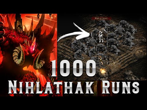 1000 Nihlathak Runs !! Diablo 2 - Trapsin Edition