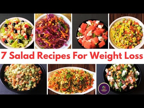 7 Healthy Weight Loss Salad Recipes For Lunch/Dinner | Protein Salad Recipes | Diet Salads