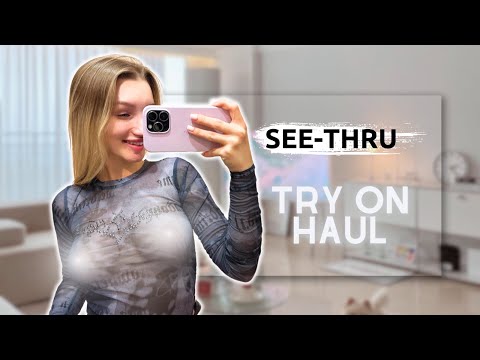 Transparent Try On Haul | See-Through Clothes with Stacy