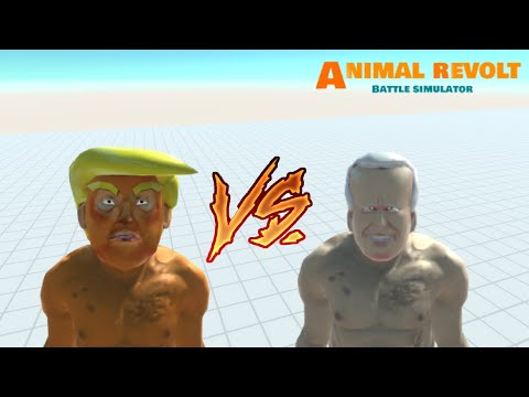 Trump vs Biden Best out of 5 Brawl |Animal Revolt Battle Simulator