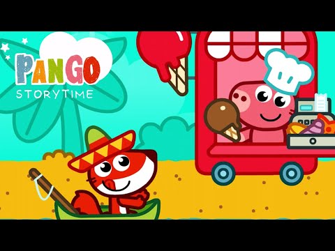 Pango Kids Time learning games - ⭐New Story Piggy The Ice Cream Man⭐