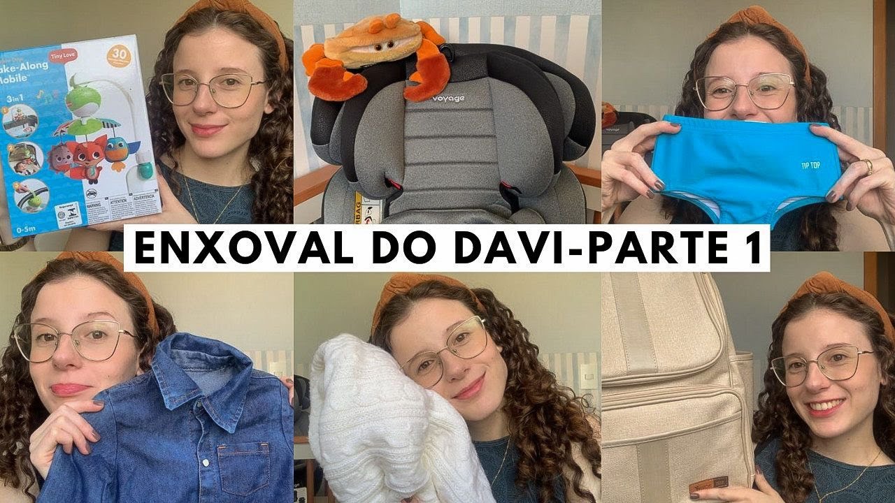 ENXOVAL DO DAVI - Parte 1 | Mala maternidade, cadeirinha, roupas & mais