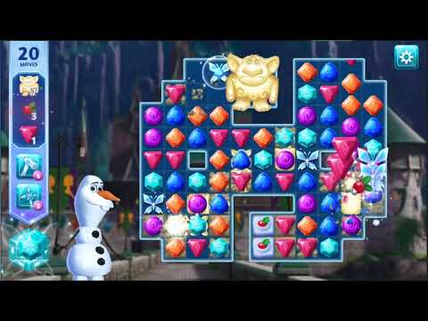 Disney Frozen Adventures Level 128 - NO BOOSTERS ❄️👸⛄ | SKILLGAMING ✔️