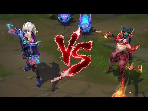 Street Demons Zyra VS Mythmaker Zyra Skin Comparison