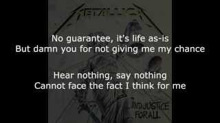 Metallica  Dyer&#39;s Eve Lyrics (HD)