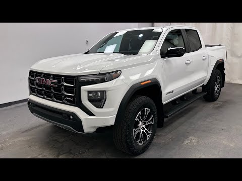 2024 GMC Canyon Crew Cab Short Box 4-Wheel Drive AT4 in White for sale at Davis GMC Buick Lethbridge in Lethbridge, AB