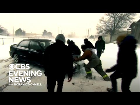 Bitter winter blast causes blizzard-like conditions in parts of U.S.