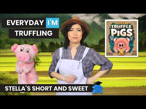 Super Truffle Pigs Board Game - Stella's Short and Sweet. A Preview