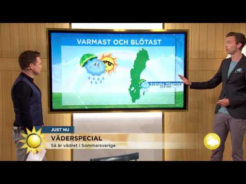 Väderspecialen: här är det varmast   - Nyhetsmorgon (TV4)