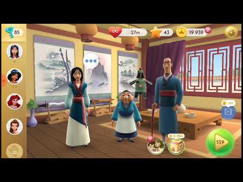 DISNEY PRINCESS MAJESTIC QUEST MULAN #600 LEVEL 529 ANDROID GAMEPLAY HD (OFFICIAL VIDEO)
