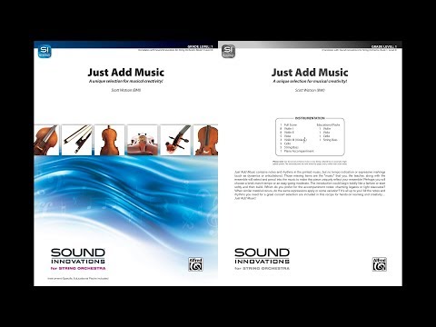 Just Add Music, by Scott Watson – Score & Sound